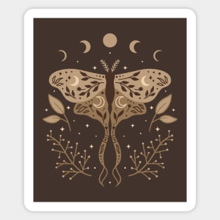 Celestial Luna Moth Sticker